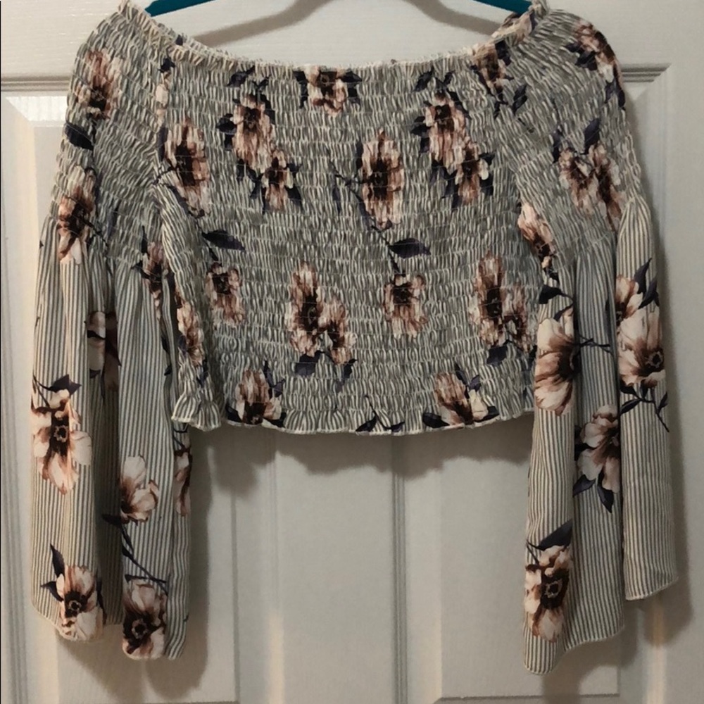 She + Sky floral top